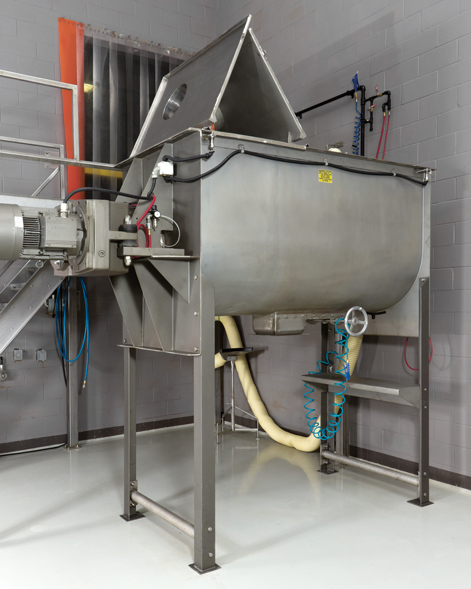 Sanitary Ribbon Blender Helps Food Processor Meet GMP, HACCP Standards